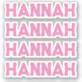 Aangepaste naamsticker sticker (Voorkant)