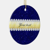 Aangepaste nakomelingen, goud, diamanten keramisch ornament (Rechts)