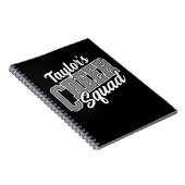 Aangepaste NAME Cheerleader School Varsity Cheer S Notitieboek (Rechterzijde)
