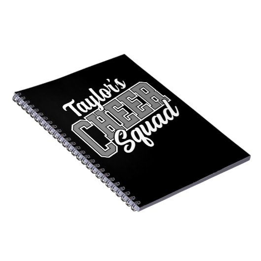 Aangepaste NAME Cheerleader School Varsity Cheer S Notitieboek (Rechterzijde)