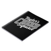 Aangepaste NAME Cheerleader School Varsity Cheer S Notitieboek (Linkerzijde)