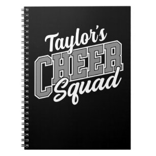 Aangepaste NAME Cheerleader School Varsity Cheer T Notitieboek