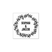 Aangepaste namen Bloem Rubberstempel (Afrduk)