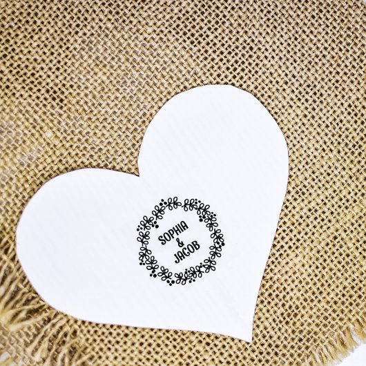 Aangepaste namen Bloem Rubberstempel