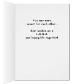 Aangepaste namen Dachshunds Honden Bruiloft Gefeli (Binnen (Rechts))