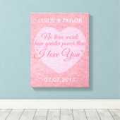 Aangepaste namen en datumcanvasafdruk canvas afdruk (Insitu (Houten vloer))