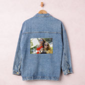 Aangepaste namen en foto's LOVE Denim Jacket (Hangar)