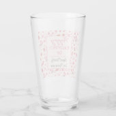 Aangepaste namen, Girly Galentine's Day Pint Glass Glas (Achterkant)