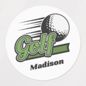 Aangepaste Namen Golf Labels (Design 1)