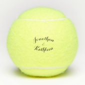 Aangepaste namen op maat tennisballen (Voorkant)