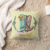Aangepaste namen Passen getrouwd Rustic Cowboy Boo Kussen (Deken)