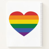 Aangepaste namen Rainbow Heart Notitieboek (Achterkant)