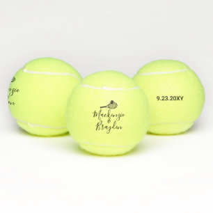 Aangepaste namen Speciale datum Tennisballen
