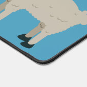 Aangepaste namen, tekst & kleur Cool Lama's Bureaumat (Hoek)