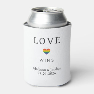 Aangepaste namen / tekst regenboog LIEFDE Blikjeskoeler