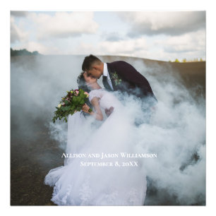 Aangepaste namen voor huwelijksfoto's Datum Foto Afdruk