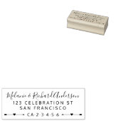 Aangepaste namen Wedstrijdende pijlen en het adres Rubberstempel (Gestempeld)