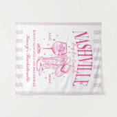 Aangepaste Nashville Bachelorette Rodeo Cocktail Wandkleed (Voorkant (horizontaal))