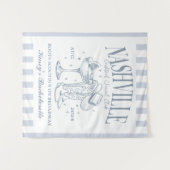 Aangepaste Nashville Bachelorette Rodeo Cocktail Wandkleed (Voorkant (horizontaal))