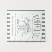 Aangepaste Nashville Bachelorette Rodeo Cocktail Wandkleed (Voorkant (horizontaal))