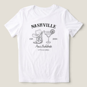 Aangepaste Nashville Rodeo, Cowgirl, Grappige Bach Tri-Blend Shirt