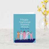 Aangepaste nationale verpleegweek kaart (Gele Bloem)