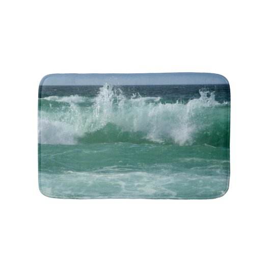 Aangepaste Natuur Seascape Beach Waves Sjabloon Kl Badmat (Voorkant)