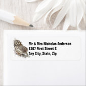 Aangepaste Natuur vogel Waterverf Etiket (Insitu)