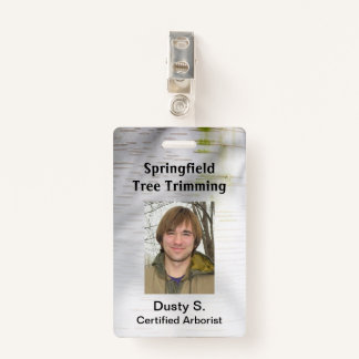 Aangepaste Natuur voor Birch Bark Rustic Badge