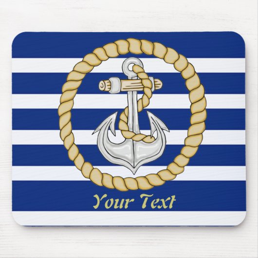 Aangepaste Nautical Anchor 3 Muismat (Voorkant)