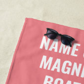 Aangepaste Nautical Beach Towel voor anker Strandlaken (In situ)