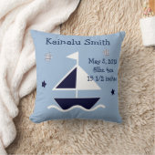 Aangepaste "Nautical/Sailboat" Keepomwille Pillow Kussen (Deken)