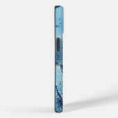 Aangepaste nautisch blauw canvas telefoontas Case-Mate iPhone case (Achterkant / Rechts)