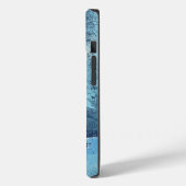 Aangepaste nautisch blauw canvas telefoontas Case-Mate iPhone case (Achterkant / Links)