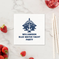 Aangepaste nautische anker boot feest