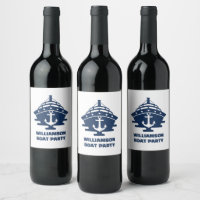 Aangepaste nautische anker boot feest