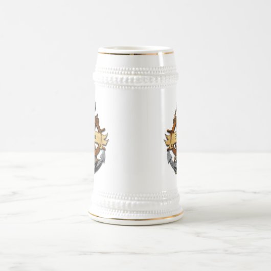 Aangepaste Nautische Anker en Wiel Bierpul (Center)