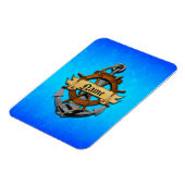 Aangepaste Nautische Anker en Wiel Magneet (Linkerzijde)