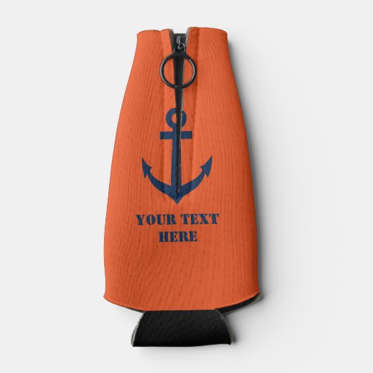 Aangepaste nautische boot anker fles koelers flesjeskoeler (Achterkant)