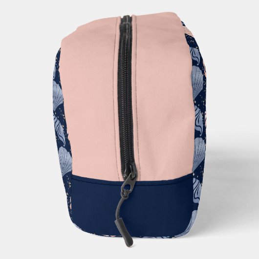 Aangepaste nautische bootnaam Plush Navy Toilettasje (Rechts)