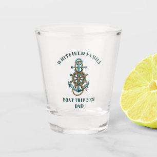 Aangepaste Nautische gezinsplanning voor cruisesch Shot Glas