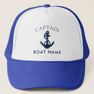 Aangepaste nautische kapitein bootanker swag trucker pet