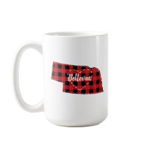 Aangepaste Nebraska Home State Buffel Plaid Kerstm