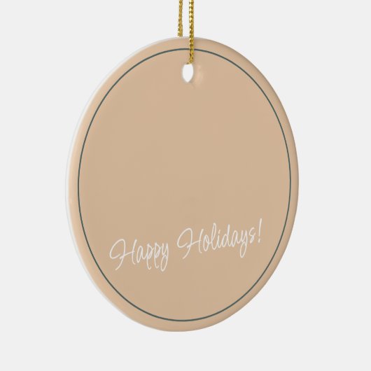 Aangepaste Nederlandse Winter Wonderland Landschap Keramisch Ornament (Rechts)