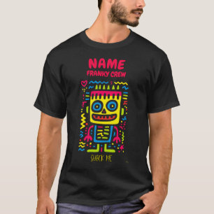Aangepaste Neon Franky Pop Art Shock Me Halloeen T-shirt