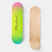 Aangepaste Neon Ombre-skateboard koel Skateboard (Voorkant)