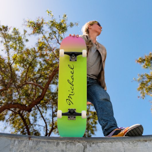 Aangepaste Neon Ombre-skateboard koel Skateboard (Buiten 1)