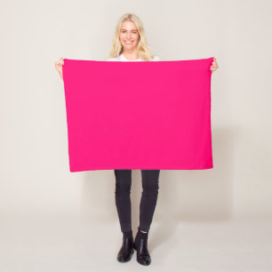 Aangepaste Neon Roze Fleece Deken – Gepersonalisee