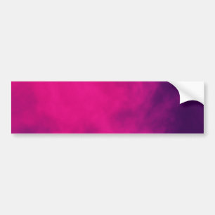Aangepaste Neon Roze & Violet Smoke Bumpersticker