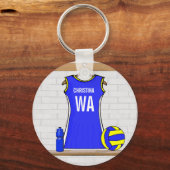 Aangepaste Netball Uniform - Sleutelhanger (Achterkant)